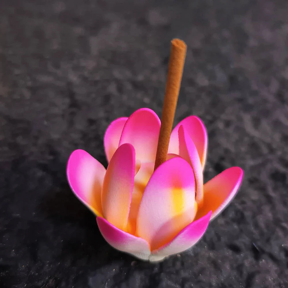 White Ceramic Lotus Incense Burner