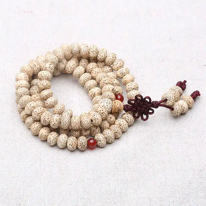 Beige Star Moon Lotus Bodhi Beads