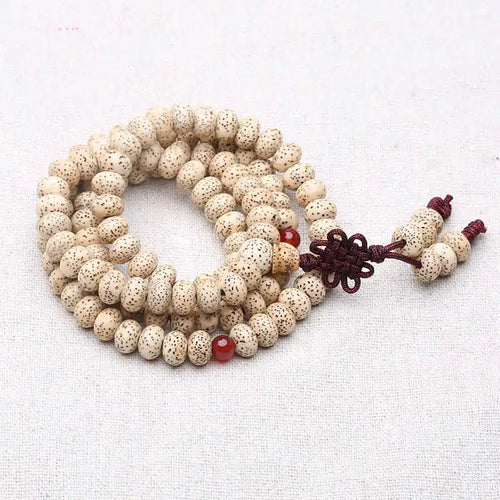 Beige Star Moon Lotus Bodhi Beads