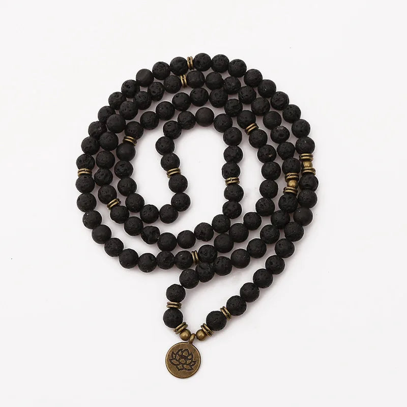Buddha Lotus Mala Bracelet