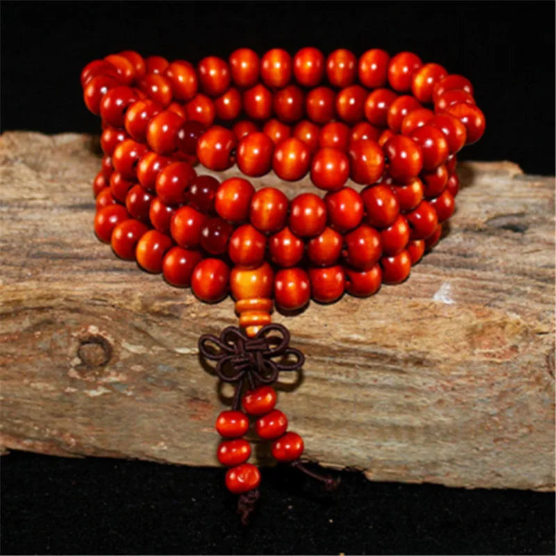 Wood Beads Lotus OM Bracelet