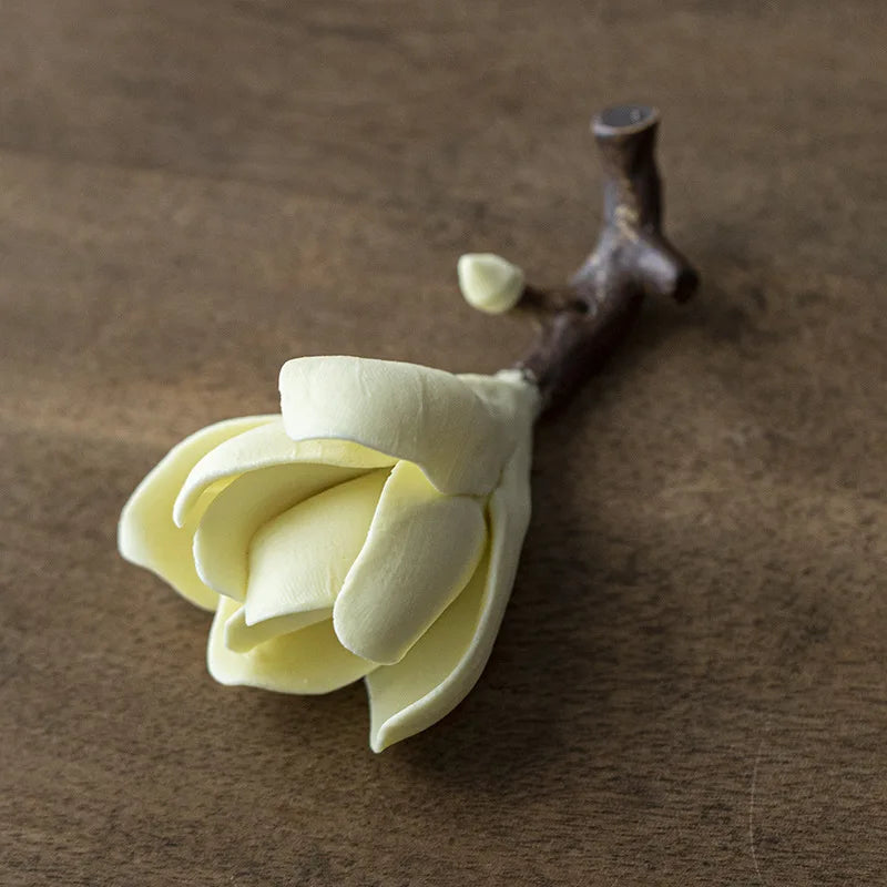 1pc Ceramic Magnolia Incense Pedestal