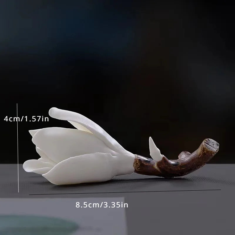1pc Ceramic Magnolia Incense Pedestal
