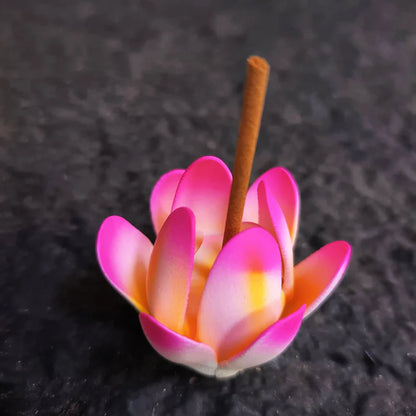 White Ceramic Lotus Incense Burner