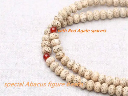 Beige Star Moon Lotus Bodhi Beads