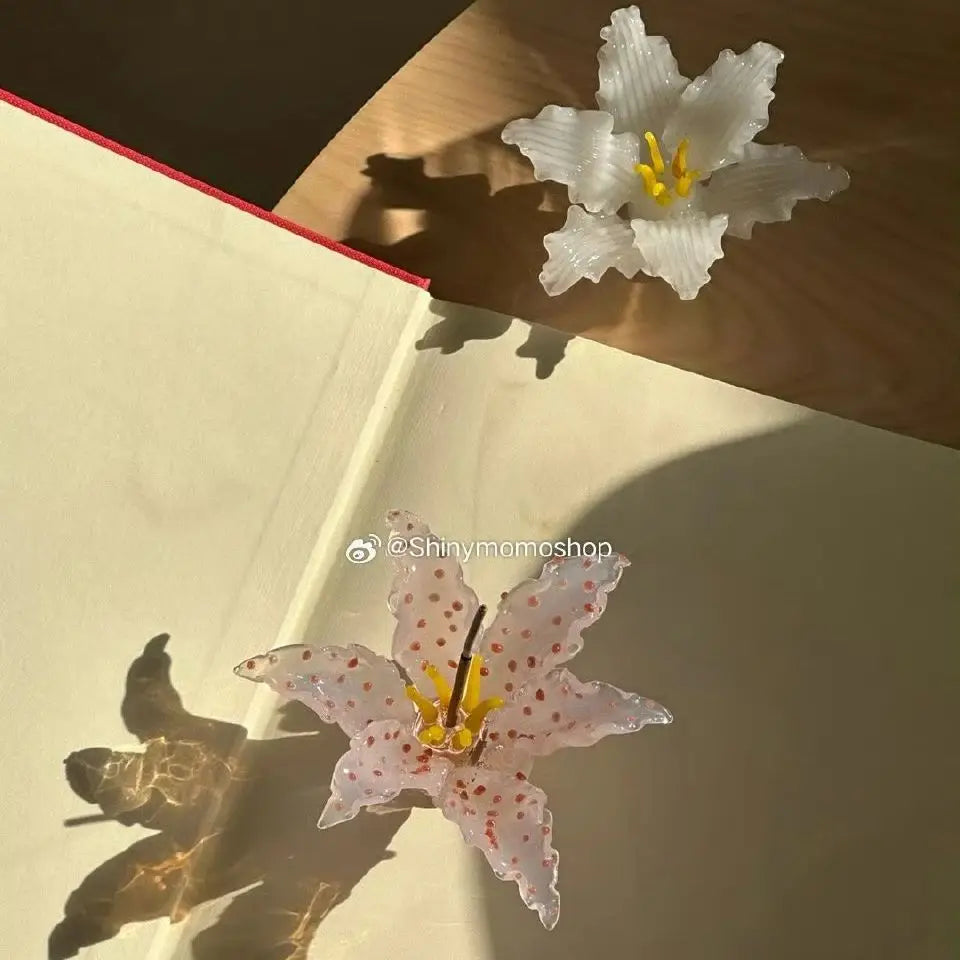 3D Glass Ceramic Lily Incense Holde