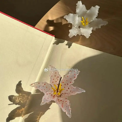 3D Glass Ceramic Lily Incense Holder