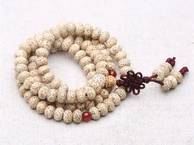 Beige Star Moon Lotus Bodhi Beads